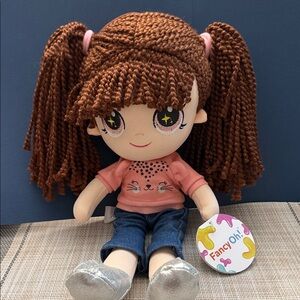 Q FancyOh! 14" Glitter Friends Soft Fashion Girl Doll